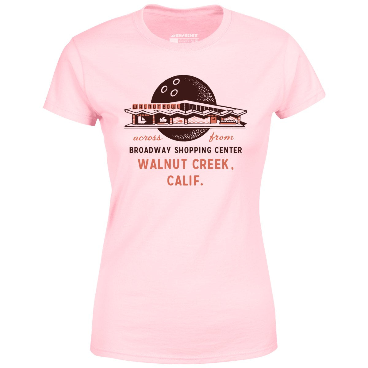 Walnut Bowl - Walnut Creek, CA - Vintage Bowling Alley - Women's T-Shirt
