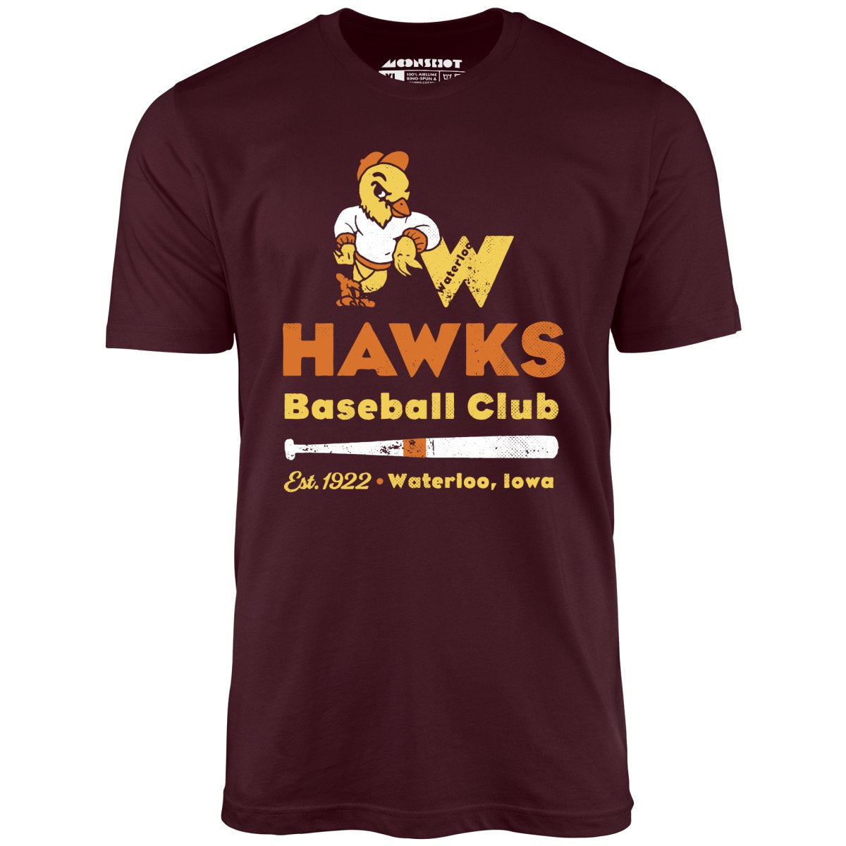 Waterloo Hawks - Iowa - Vintage Defunct Baseball Teams - Unisex T-Shirt