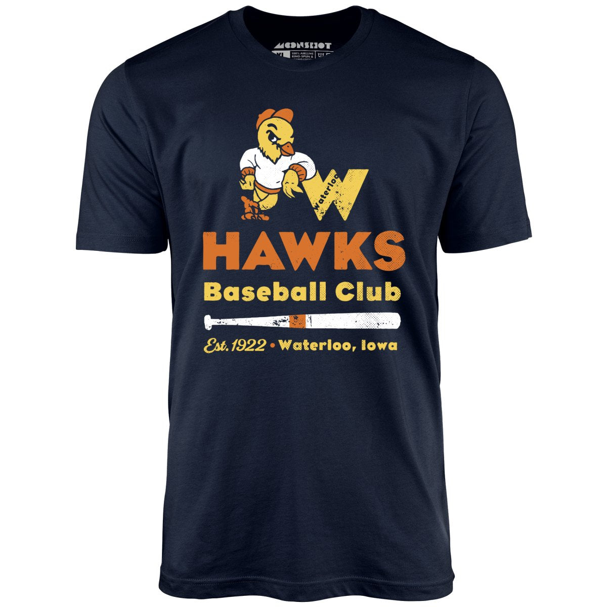 Waterloo Hawks - Iowa - Vintage Defunct Baseball Teams - Unisex T-Shirt