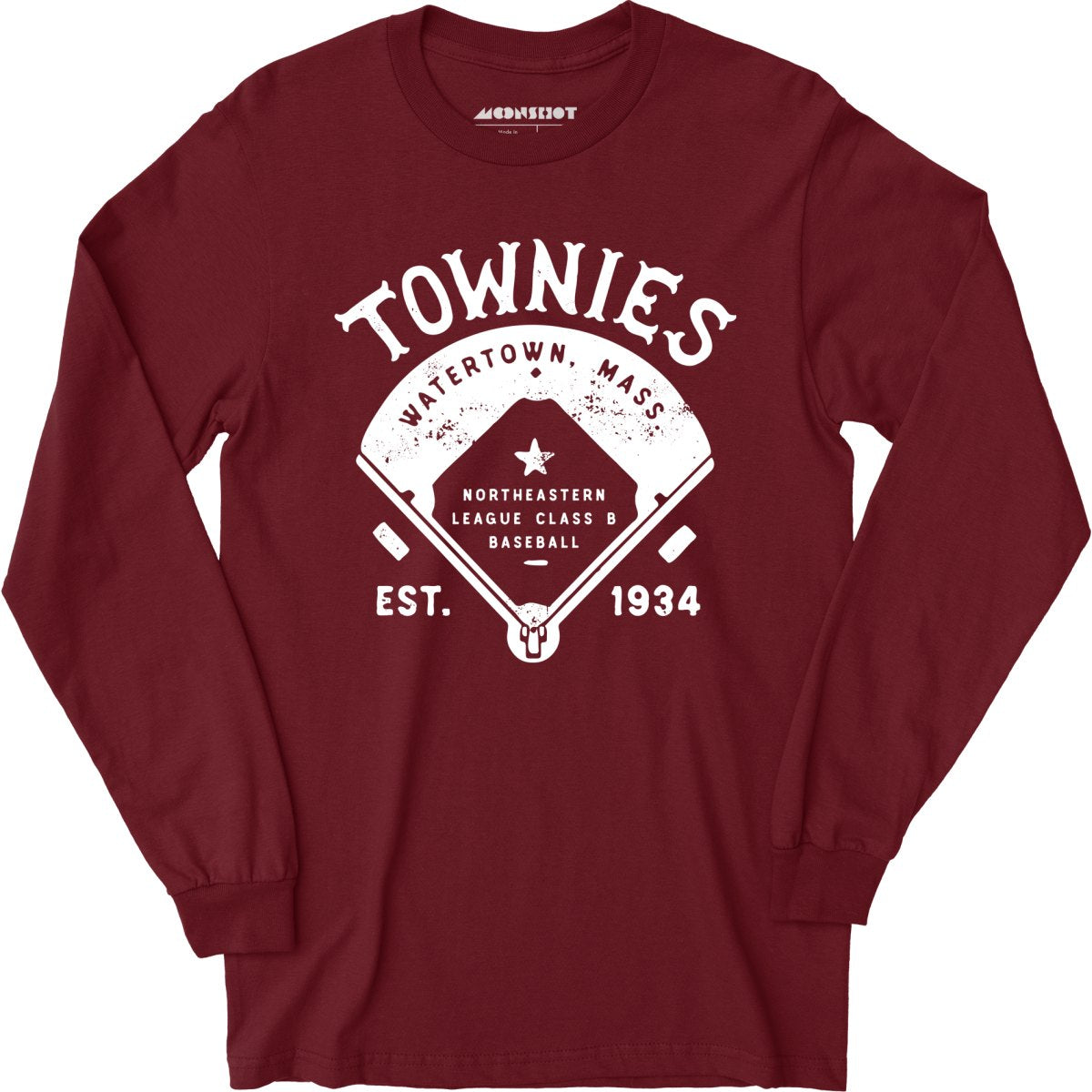 Watertown Townies - Massachusetts - Vintage Defunct Baseball Teams - Long Sleeve T-Shirt