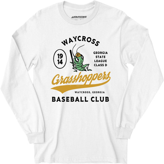 Waycross Grasshoppers - Georgia - Vintage Defunct Baseball Teams - Long Sleeve T-Shirt