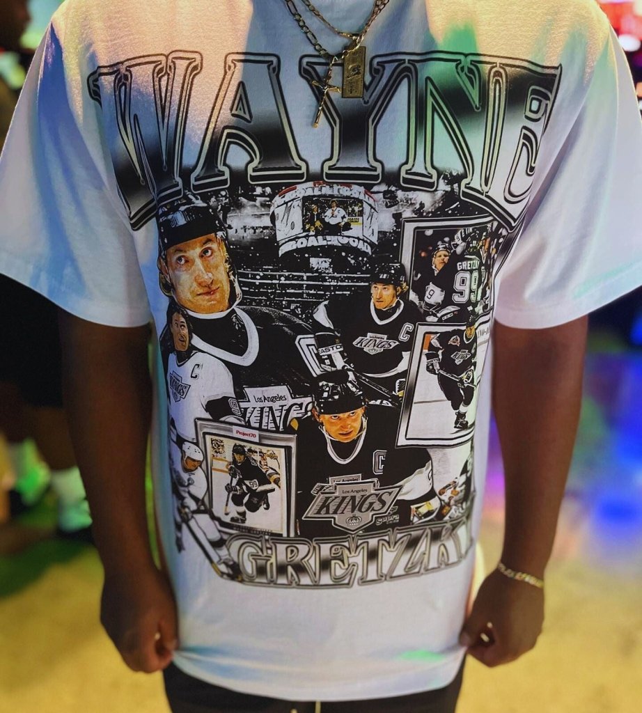 WAYNE GRETZKY - KINGS TEE - clothing by TeeHivey.com (Image 1)