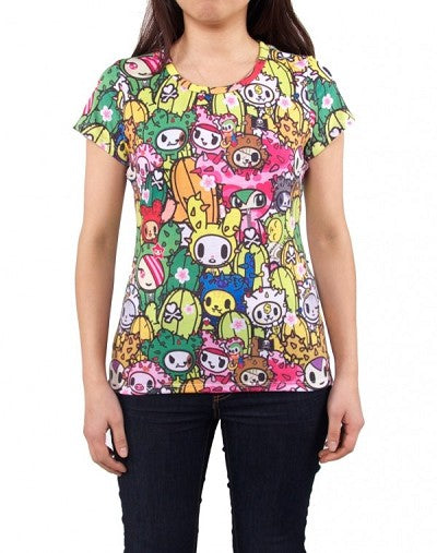Tokidoki Saguaro Cactus Friends Sandy Woman Junior T-Shirt - clothing by TeeHivey.com