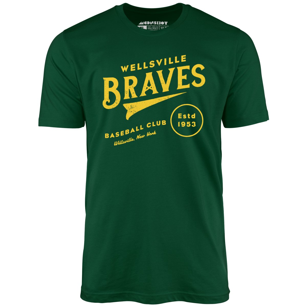 Wellsville Braves - New York - Vintage Defunct Baseball Teams - Unisex T-Shirt