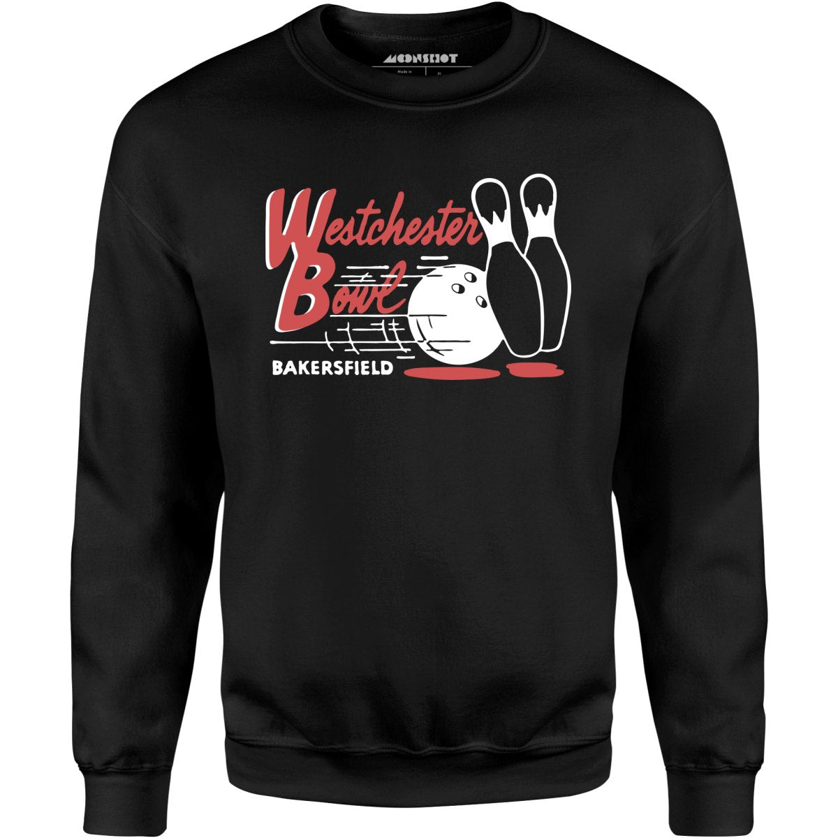 Westchester Bowl - Bakersfield, CA - Vintage Bowling Alley - Unisex Sweatshirt
