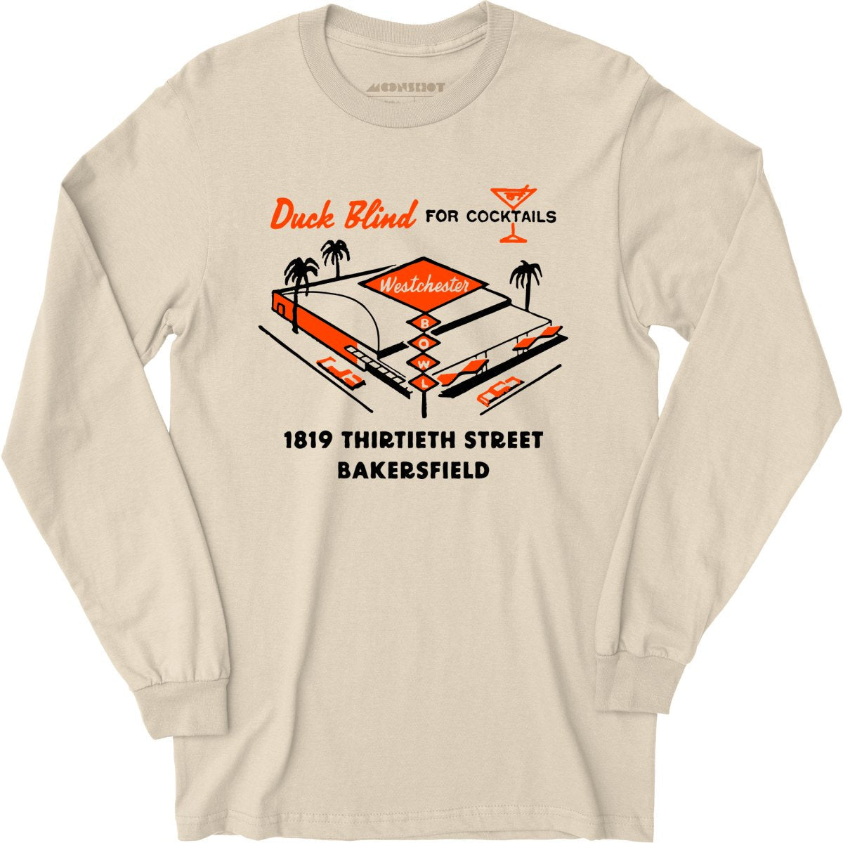 Westchester Bowl v2 - Bakersfield, CA - Vintage Bowling Alley - Long Sleeve T-Shirt