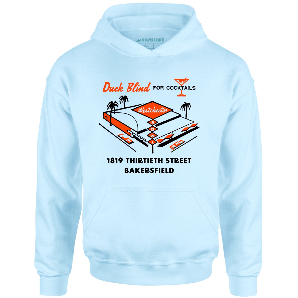 Westchester Bowl v2 - Bakersfield, CA - Vintage Bowling Alley - Unisex Hoodie