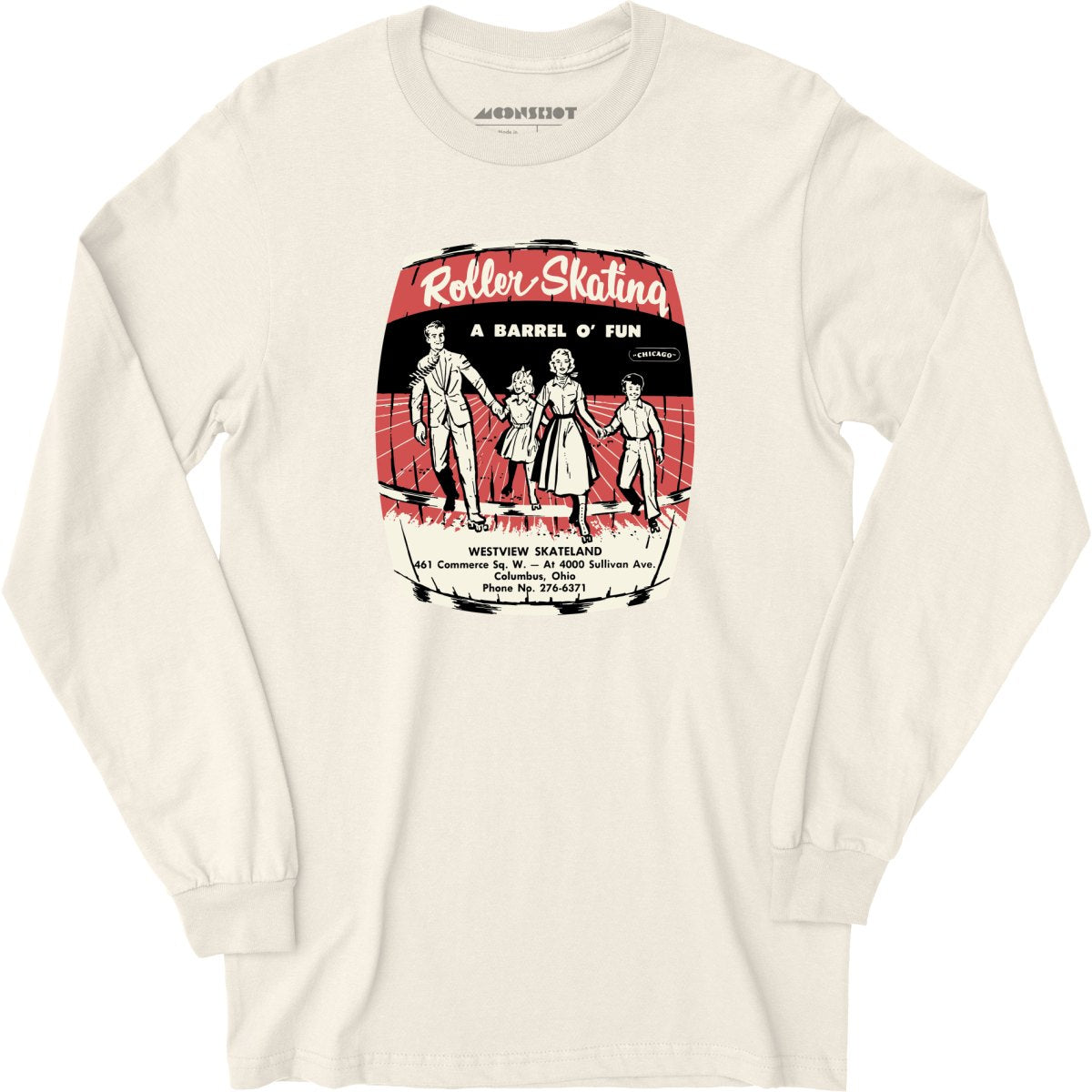 Westview Skateland - Columbus, OH - Vintage Roller Rink - Long Sleeve T-Shirt