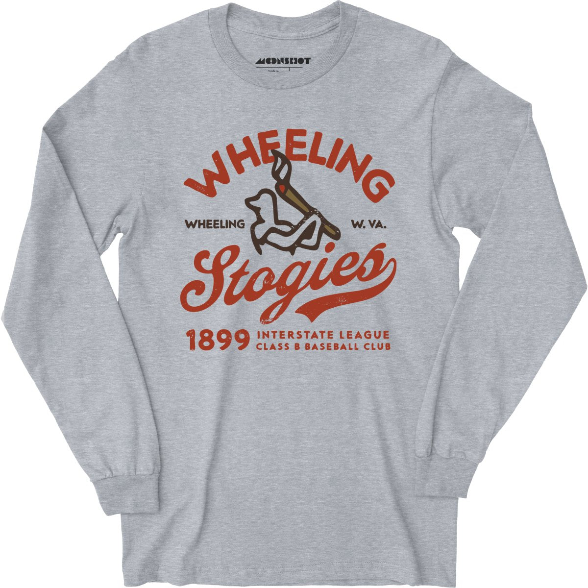 Wheeling Stogies - West Virginia - Vintage Defunct Baseball Teams - Long Sleeve T-Shirt