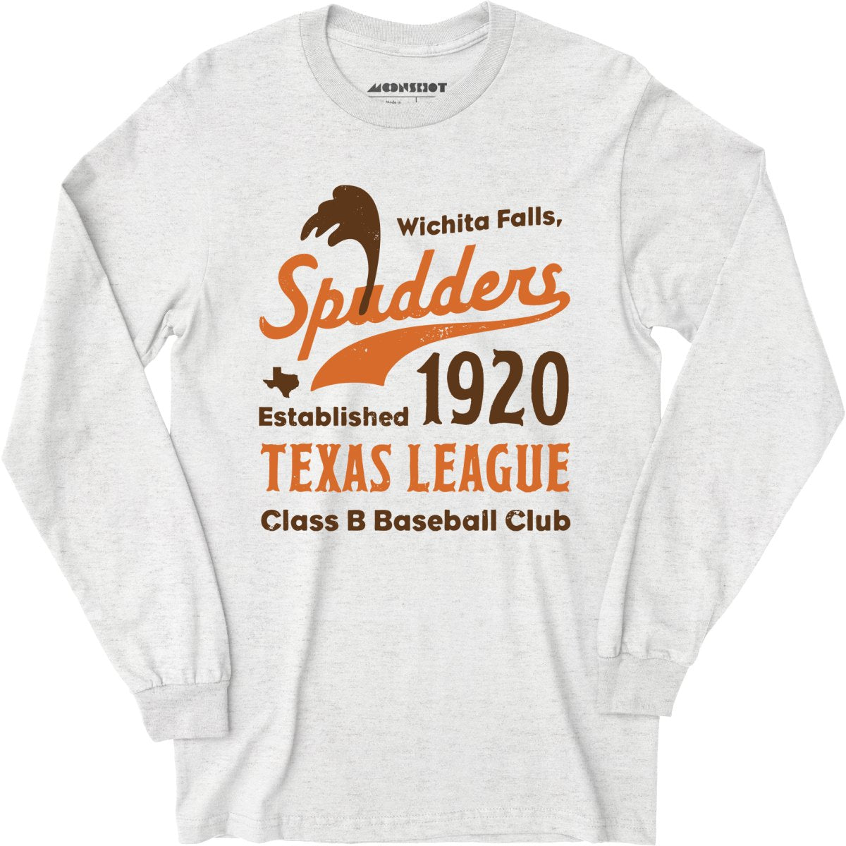 Wichita Falls Spudders - Texas - Vintage Defunct Baseball Teams - Long Sleeve T-Shirt