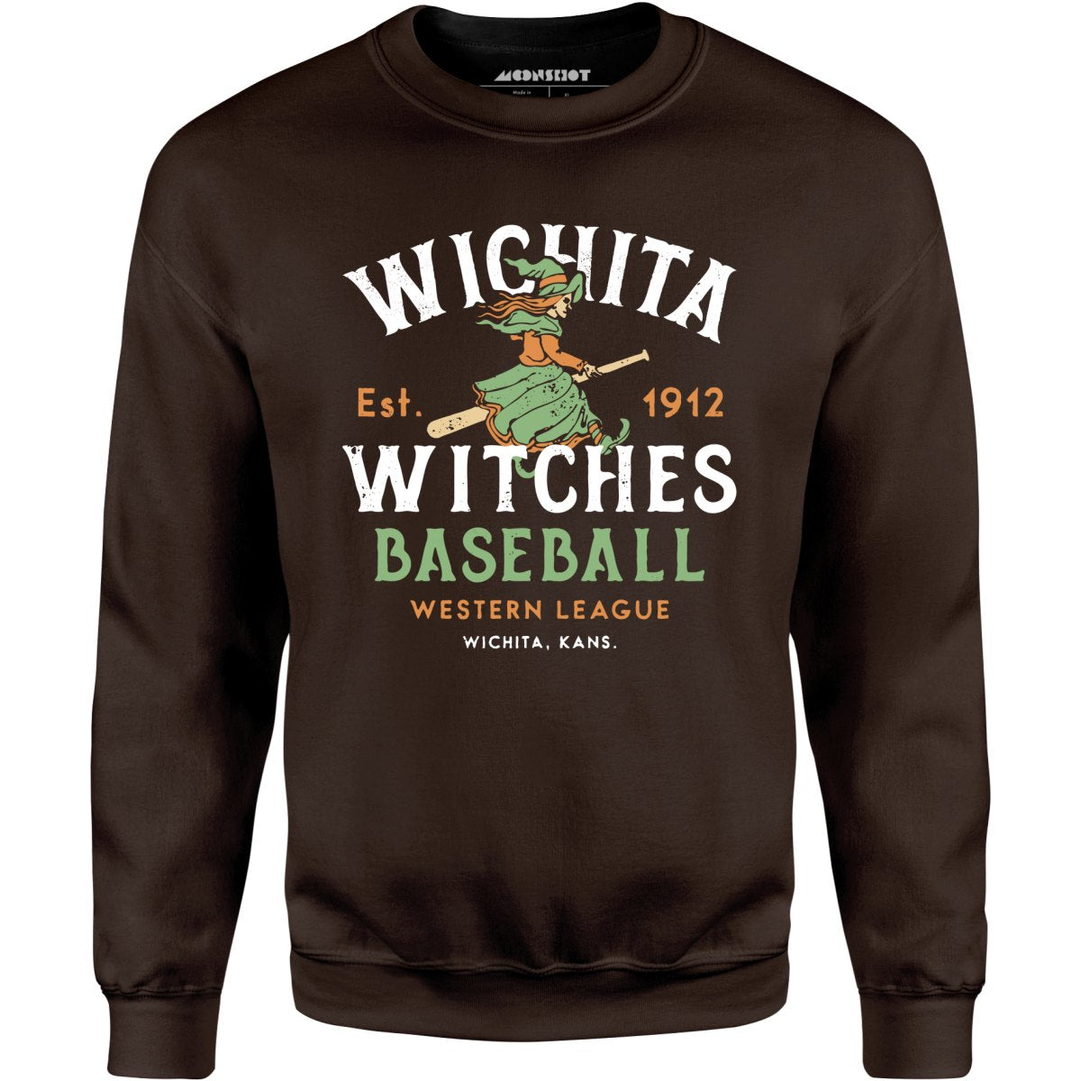 Wichita Witches - Kansas - Vintage Defunct Baseball Teams - Unisex Sweatshirt