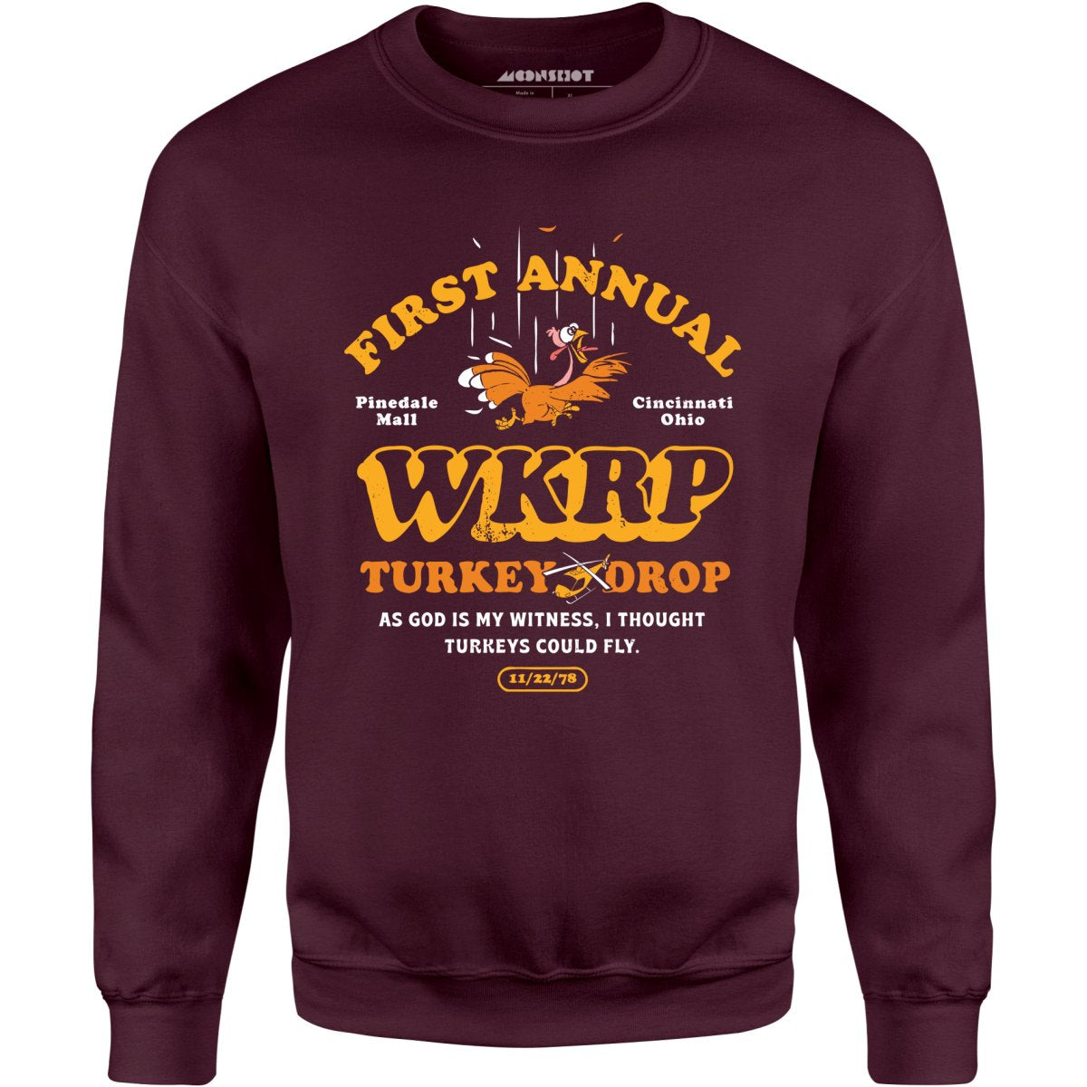 WKRP Turkey Drop - Unisex Sweatshirt