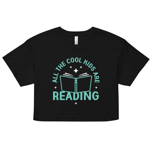 All The Cool Kids Are Reading Women's Crop Tee