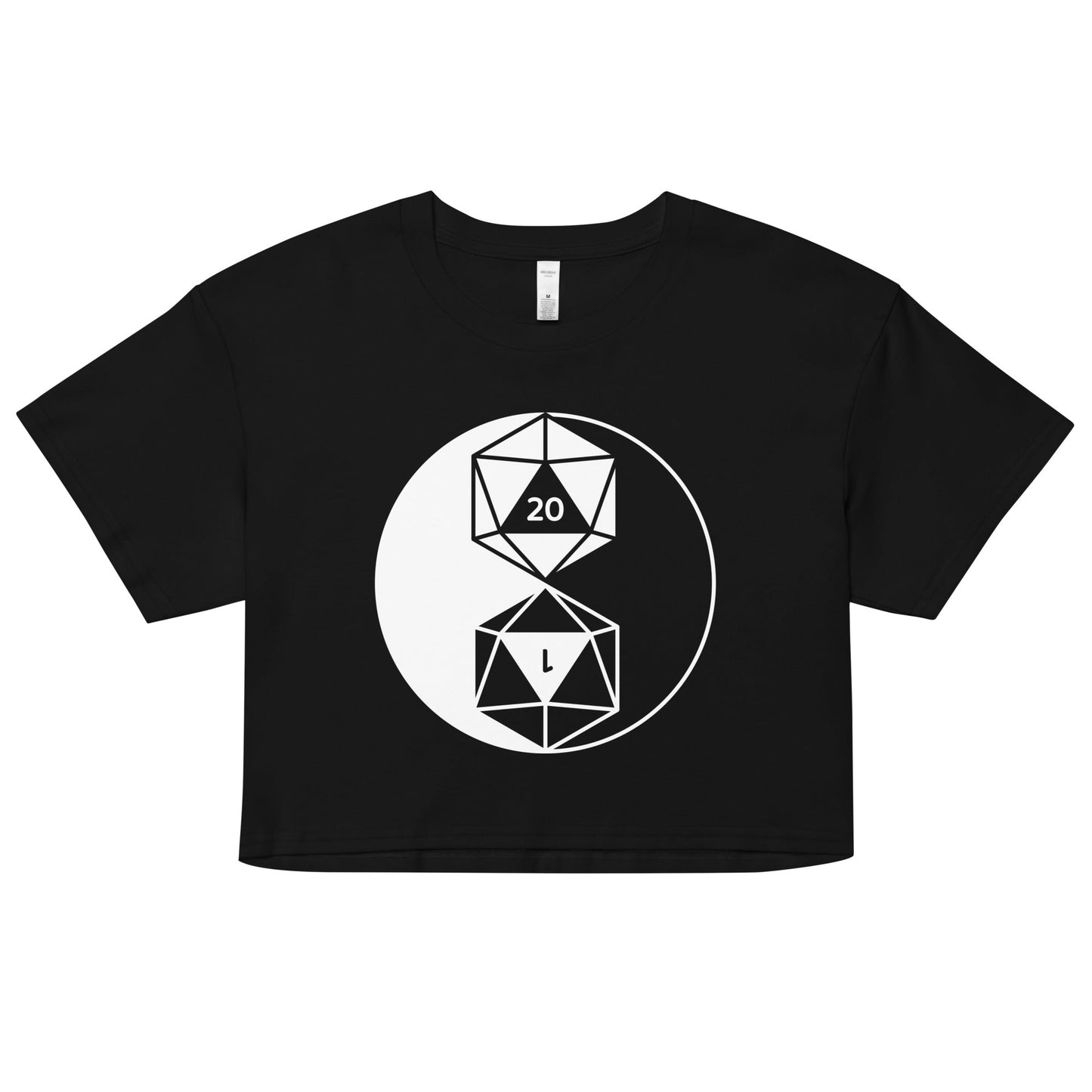 Dice Yin Yang Women's Crop Tee
