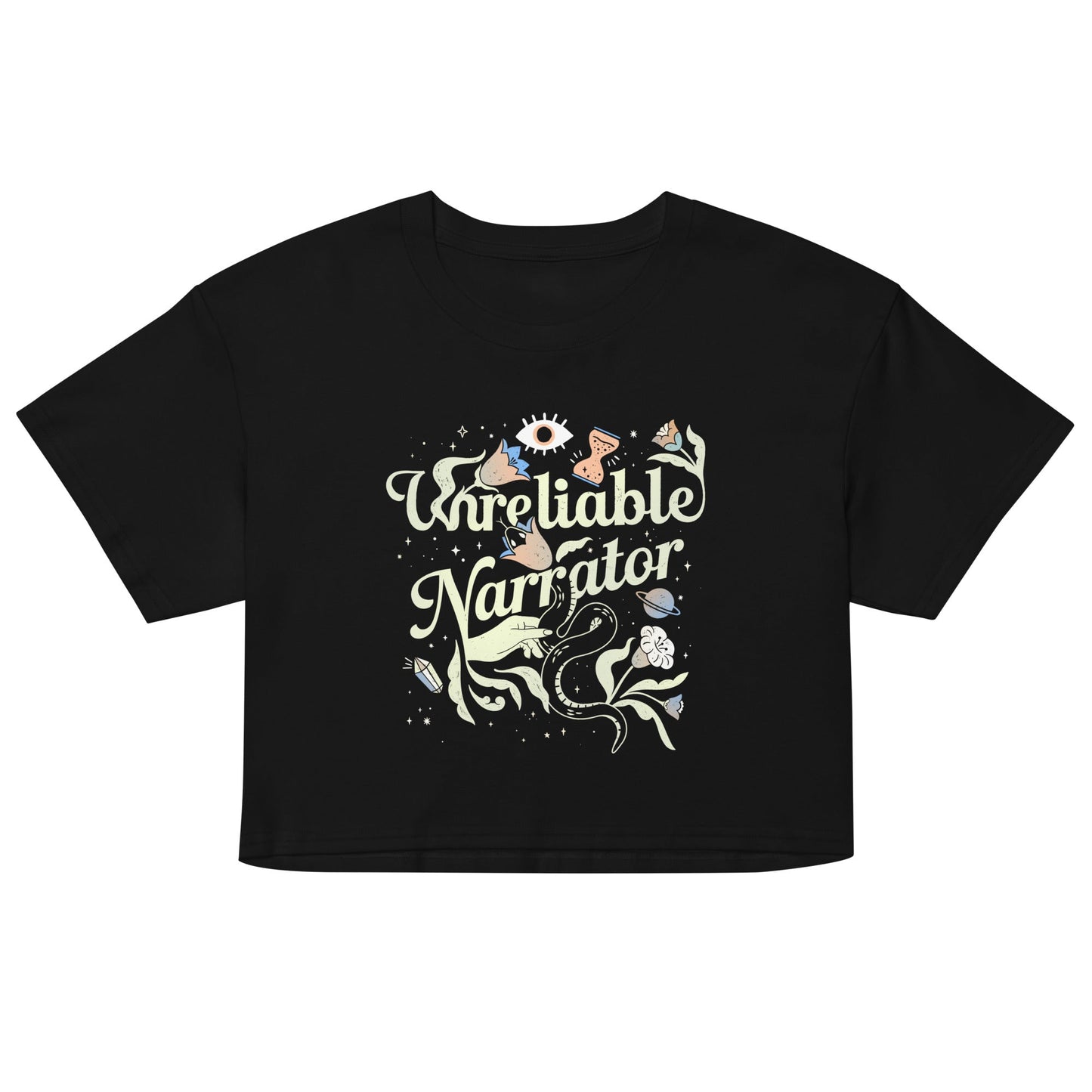 Unreliable Narrator Women's Crop Tee