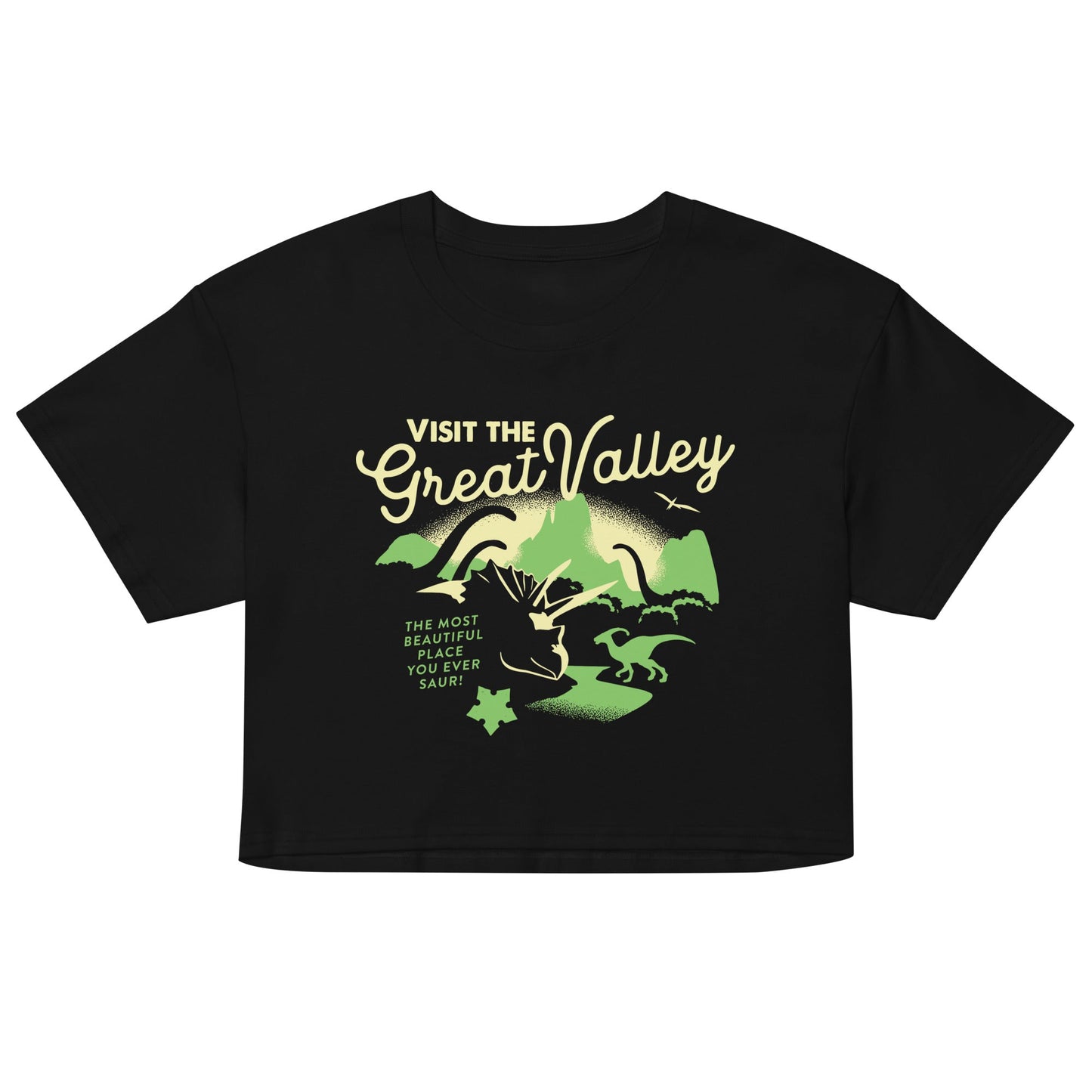 Visit The Great Valley Women's Crop Tee