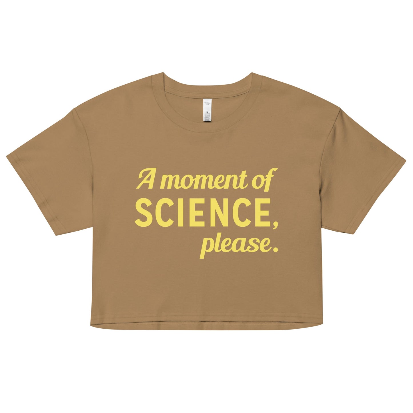 A Moment of Science, Please Women's Crop Tee