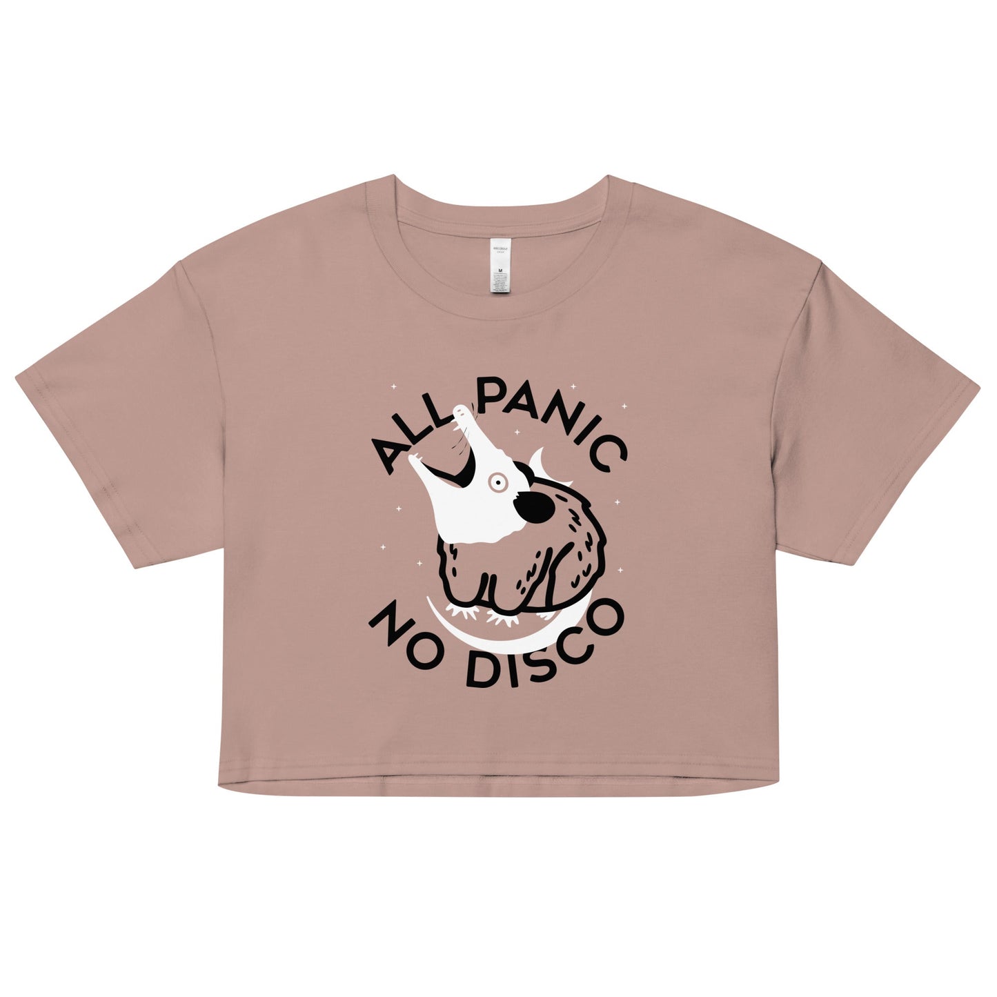 All Panic No Disco Women's Crop Tee