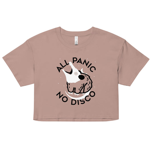 All Panic No Disco Women's Crop Tee