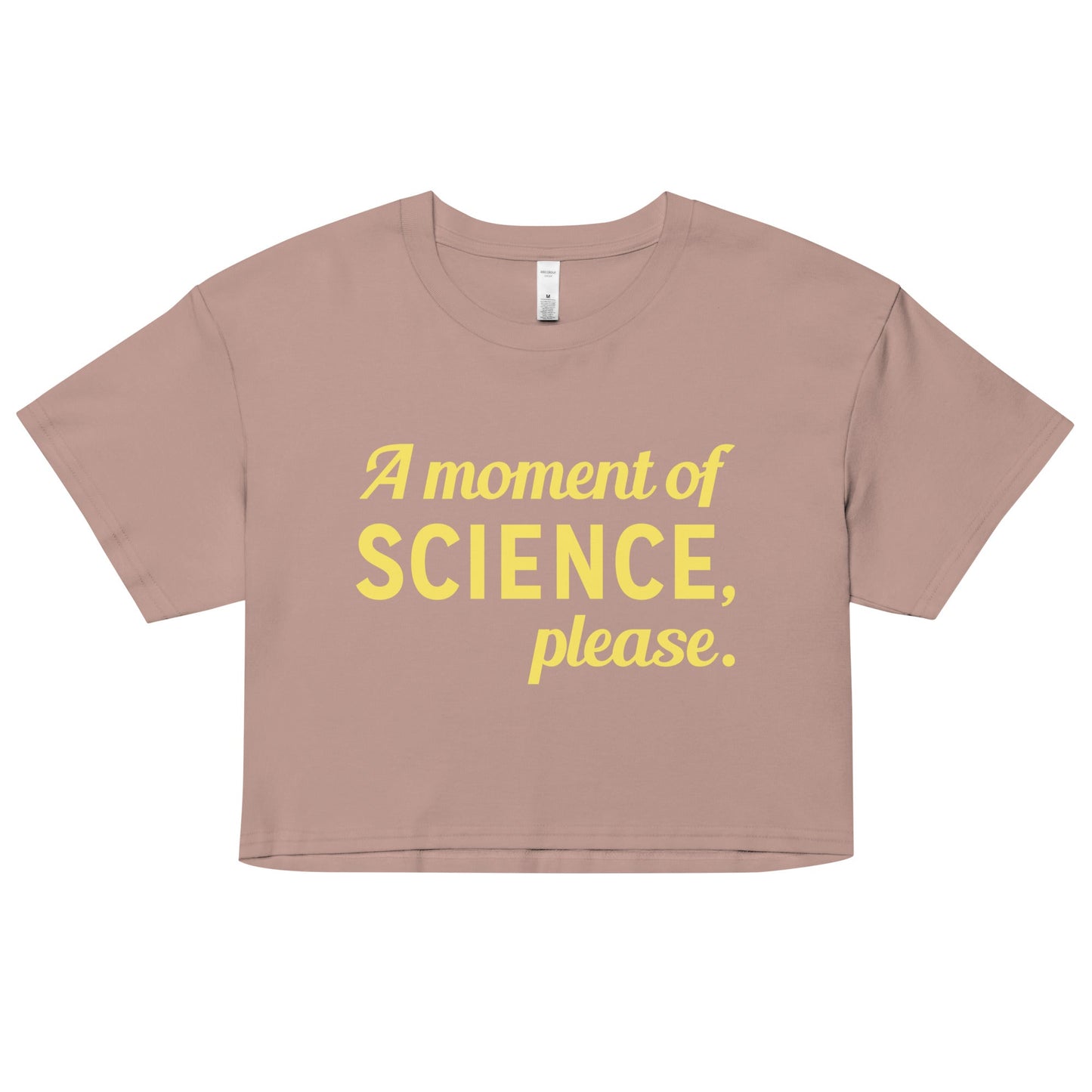 A Moment of Science, Please Women's Crop Tee