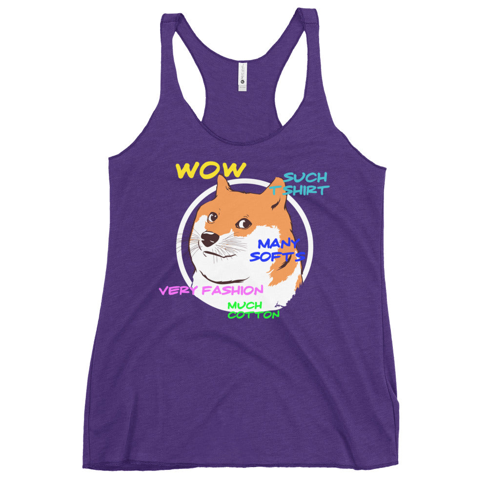 Doge Shirt Women's Racerback Tank