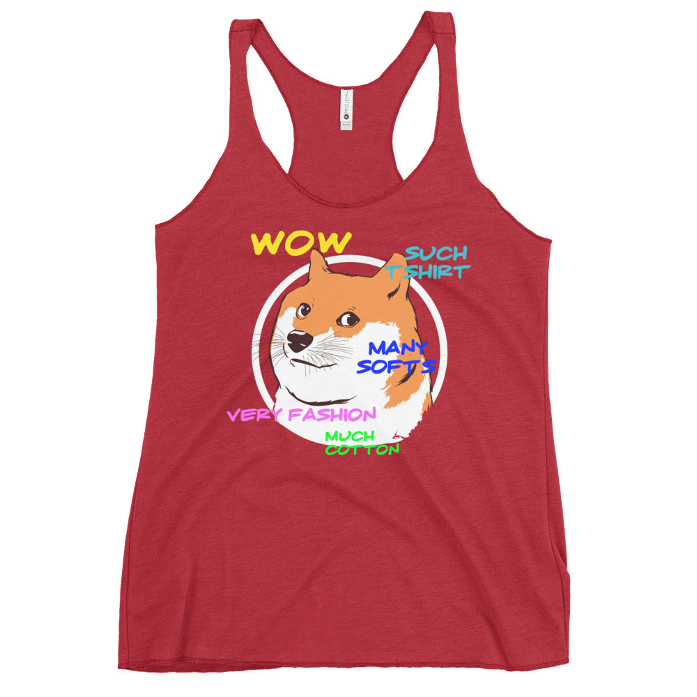 Doge Shirt Women's Racerback Tank