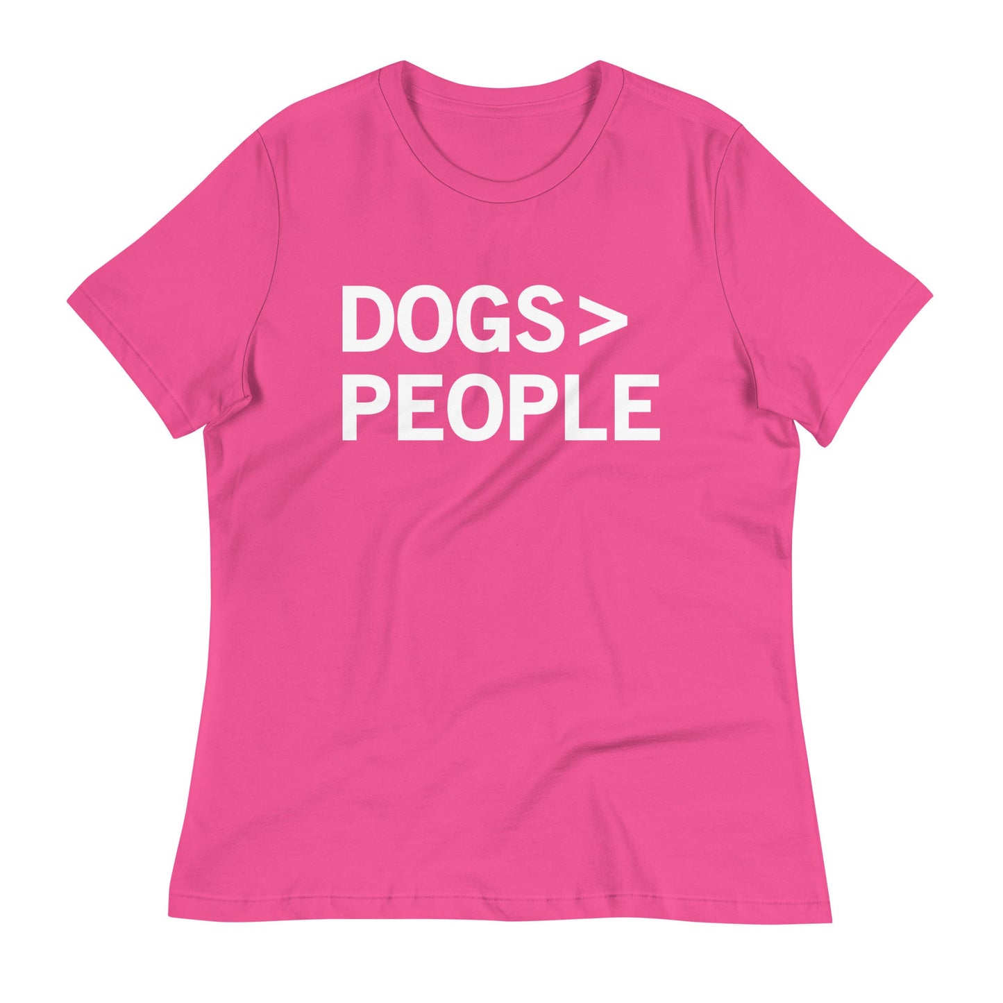 Dogs>People Women's Signature Tee
