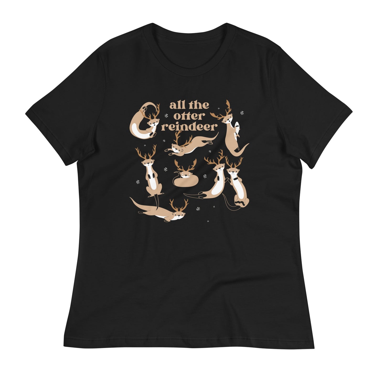 All The Otter Reindeer Women's Signature Tee