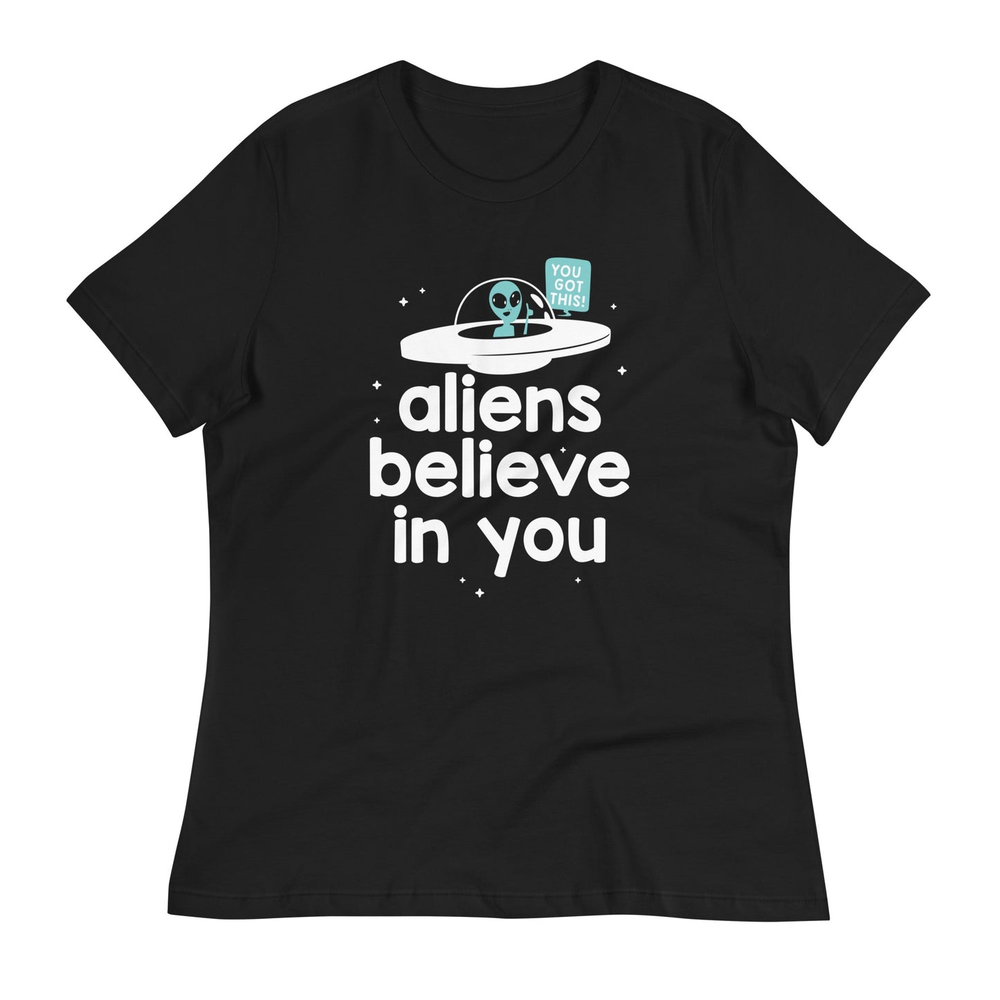 Aliens Believe In You Women's Signature Tee