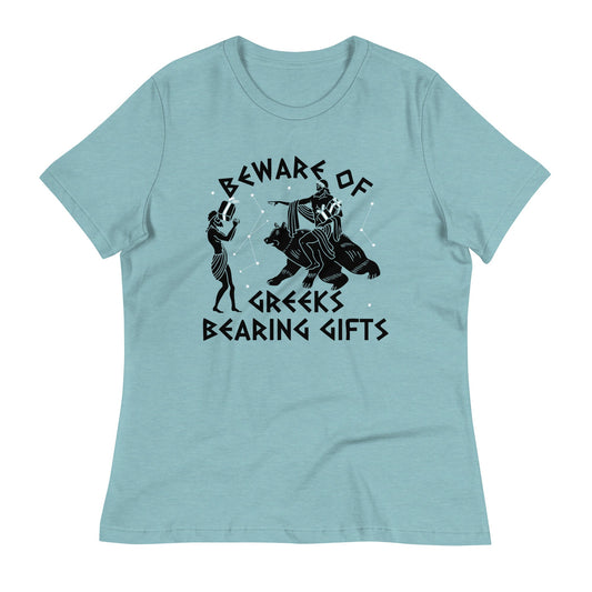 Beware Of Greeks Bearing Gifts Women's Signature Tee