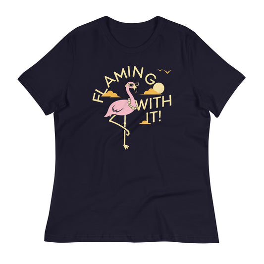Flamingo With It Women's Signature Tee
