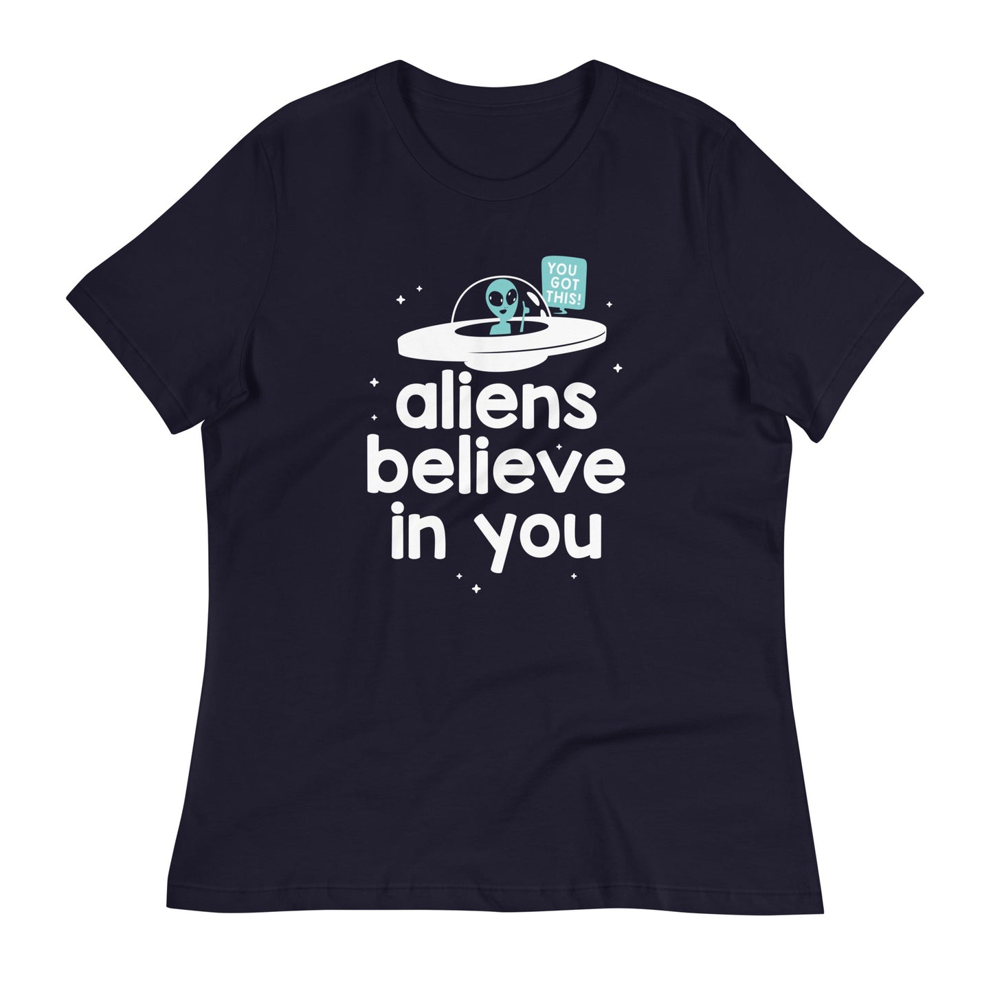 Aliens Believe In You Women's Signature Tee