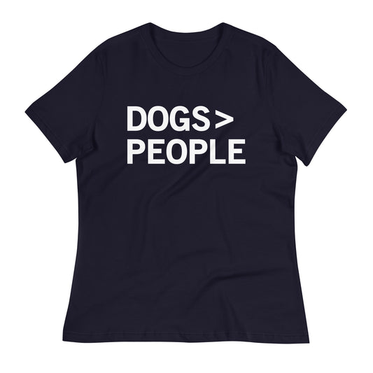 Dogs>People Women's Signature Tee