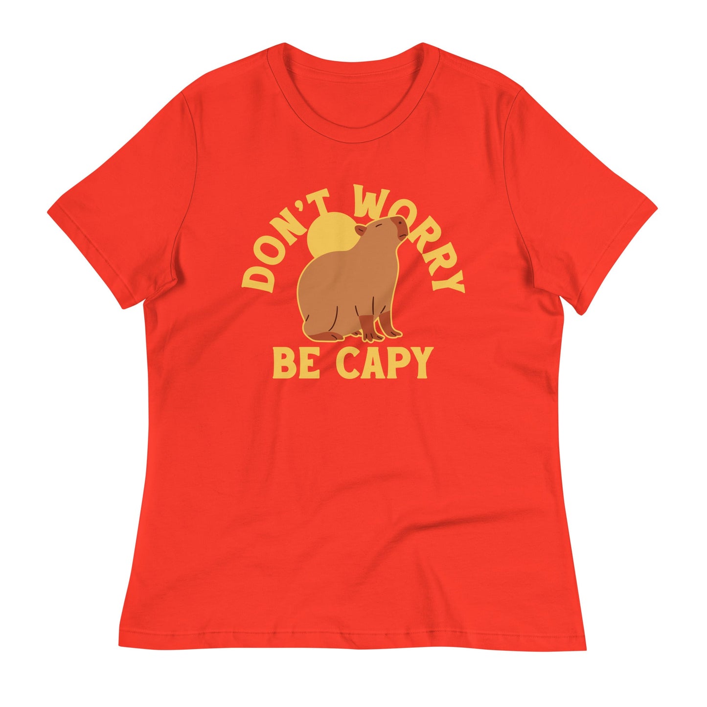 Don't Worry Be Capy Women's Signature Tee