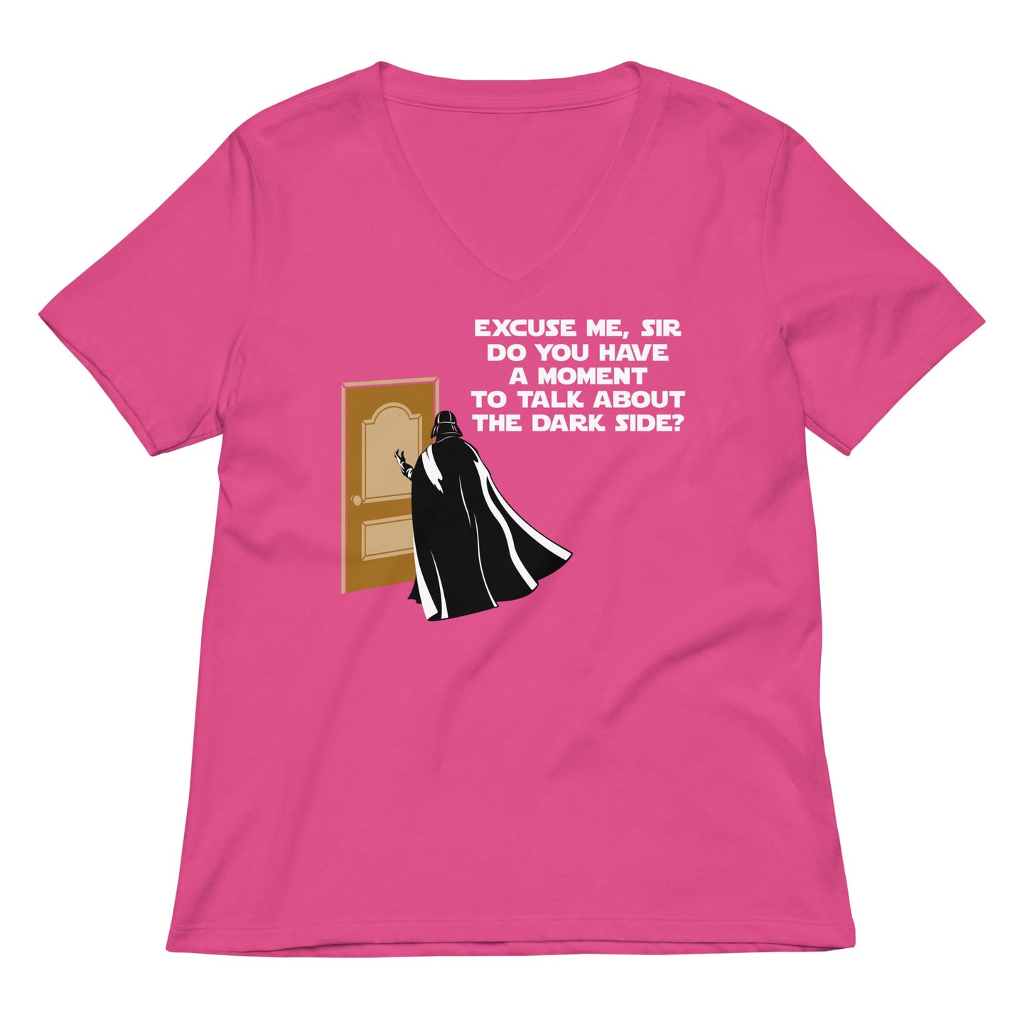 A Moment To Talk About The Dark Side Women's V-Neck Tee