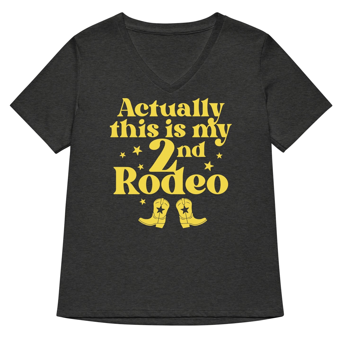 Actually This Is My 2nd Rodeo Women's V-Neck Tee