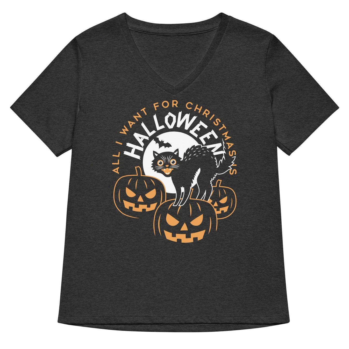 All I Want For Christmas Is Halloween Women's V-Neck Tee