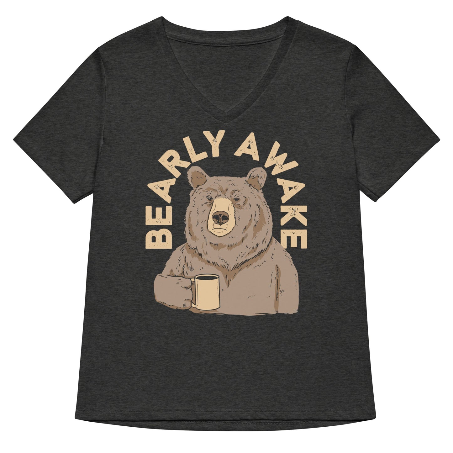 Bearly Awake Women's V-Neck Tee