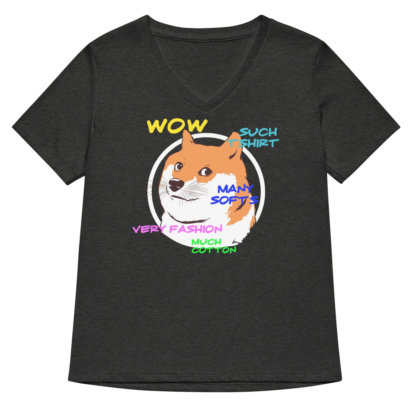 Doge Shirt Women's V-Neck Tee