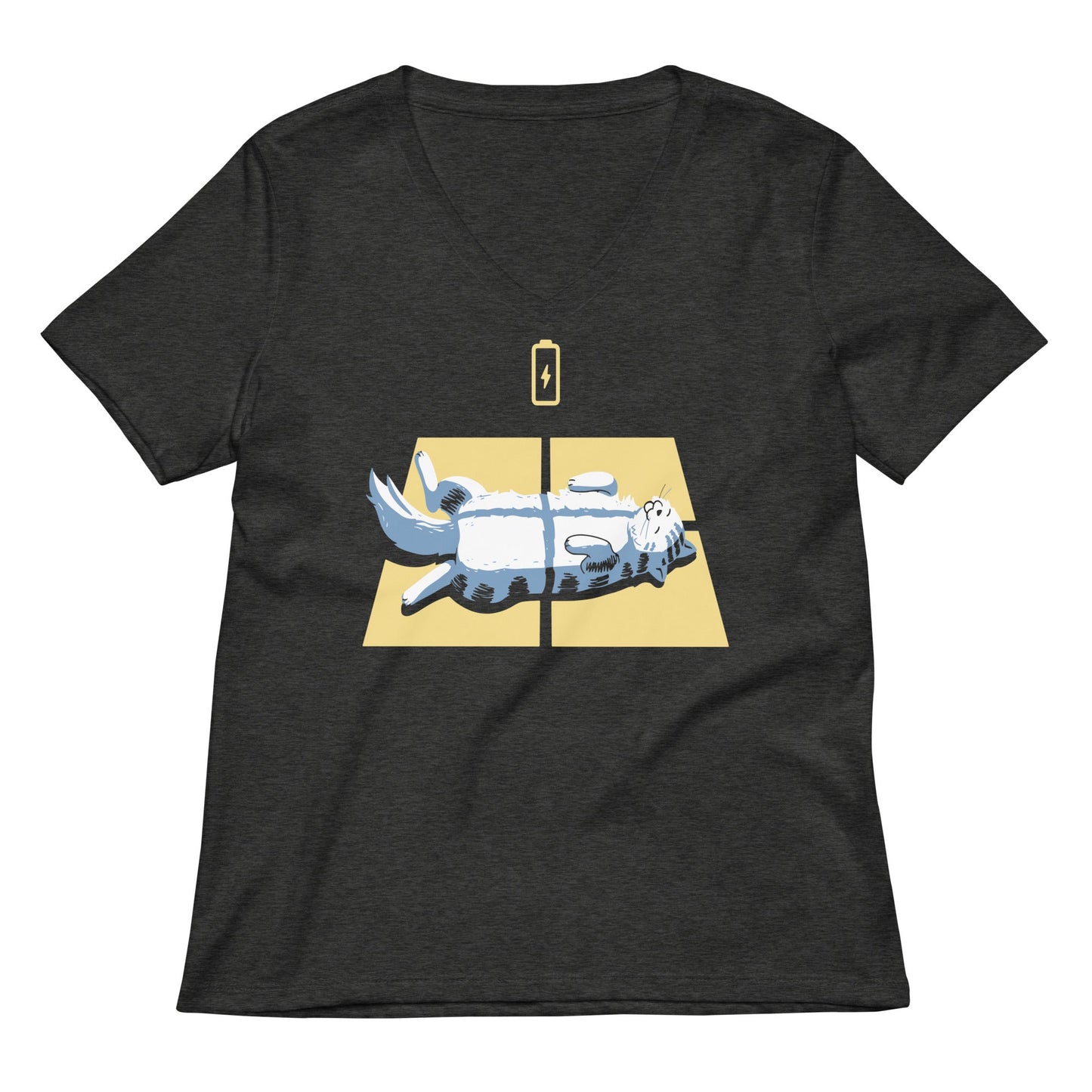 Solar Charging Women's V-Neck Tee
