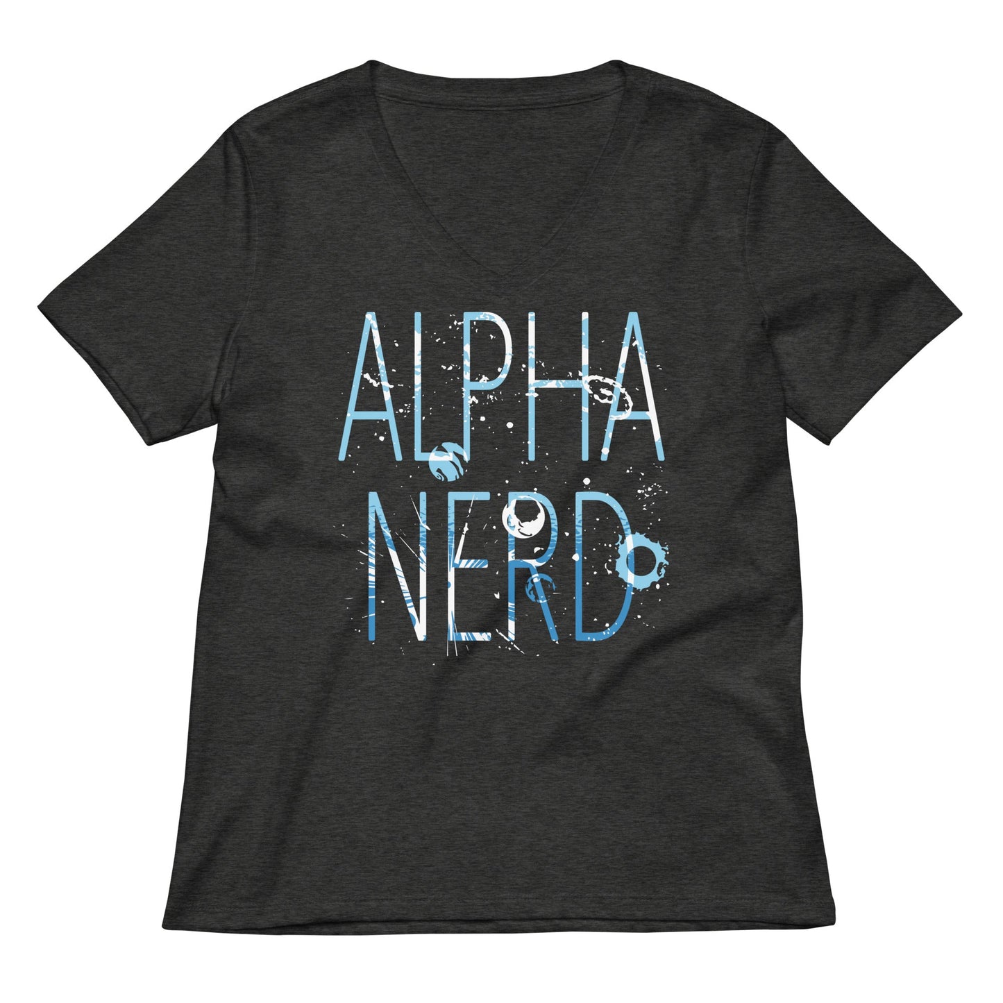 Alpha Nerd Women's V-Neck Tee