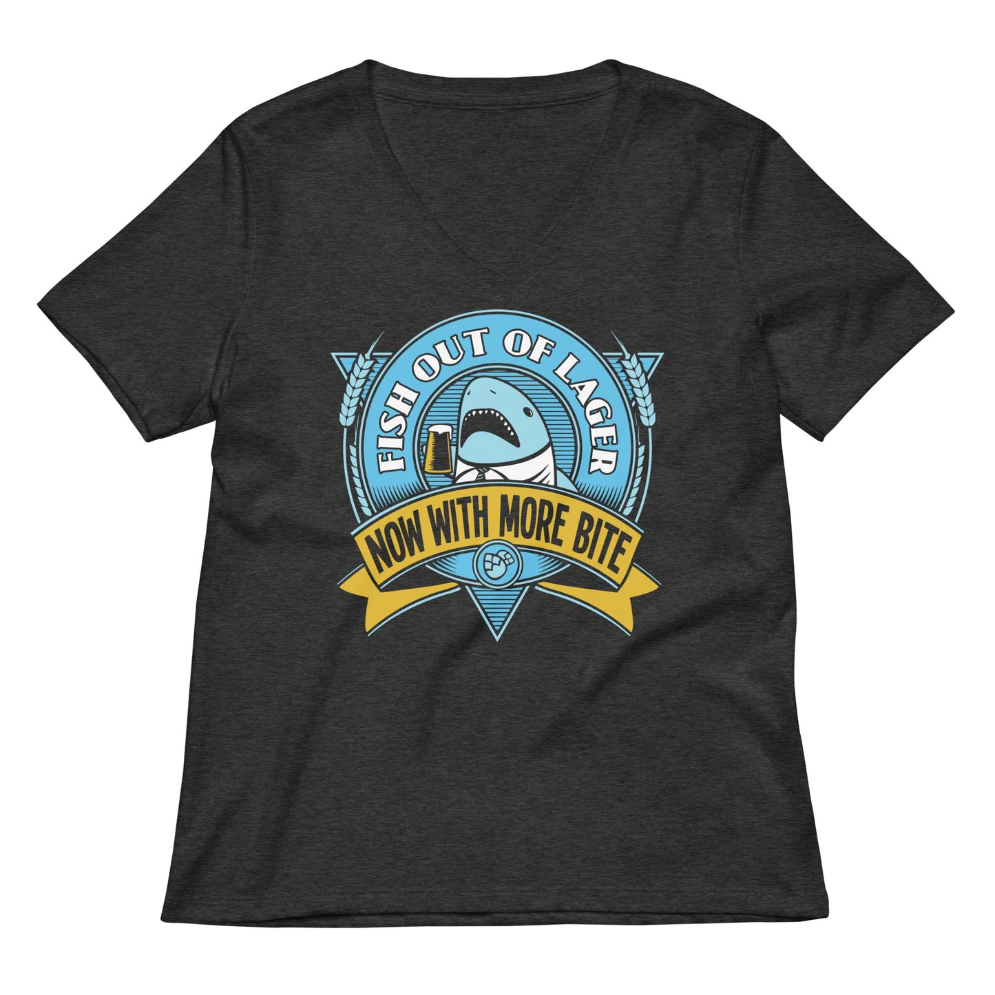 Fish Out Of Lager Women's V-Neck Tee