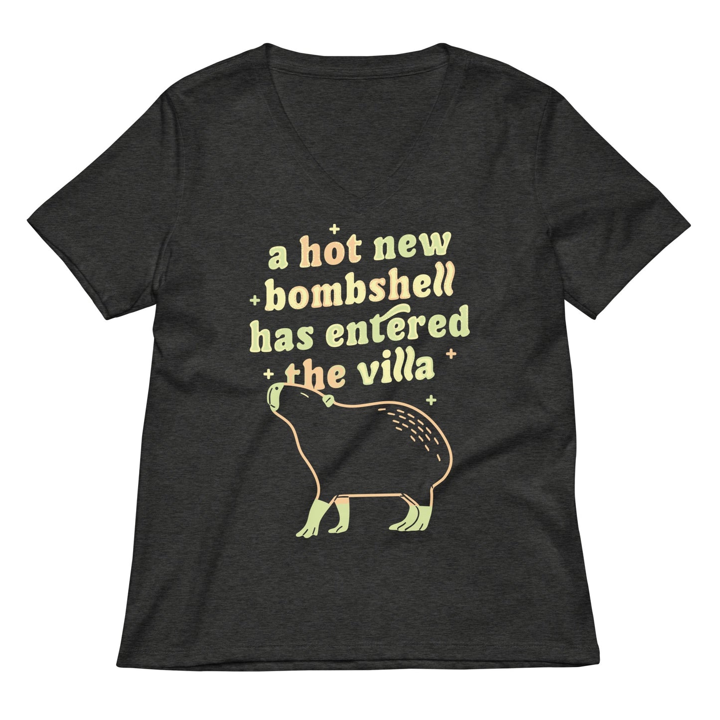 A Hot New Bombshell Has Entered The Villa Women's V-Neck Tee