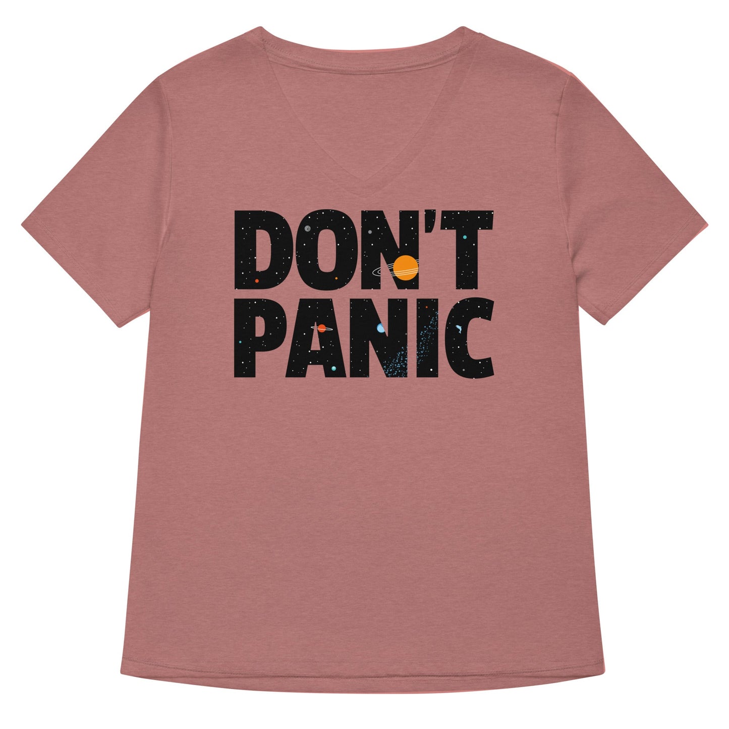 Don't Panic Women's V-Neck Tee