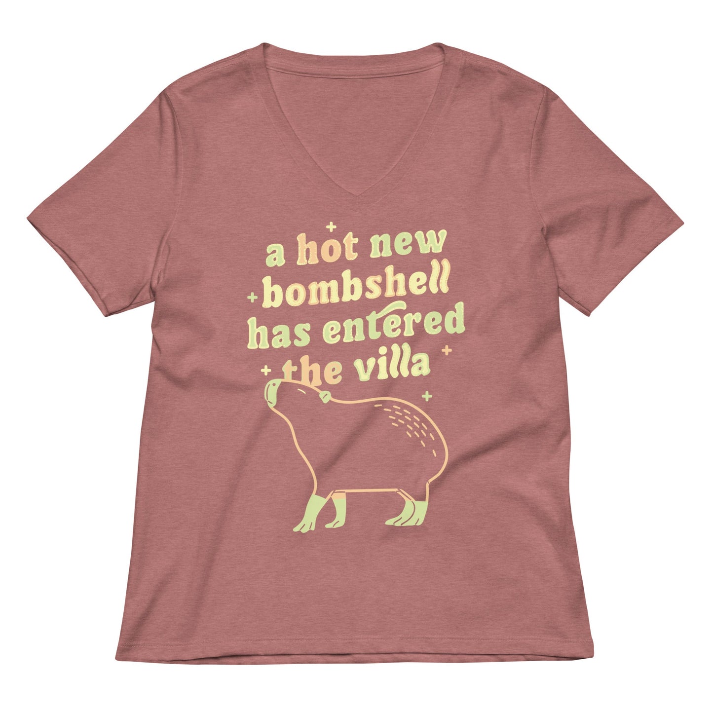 A Hot New Bombshell Has Entered The Villa Women's V-Neck Tee