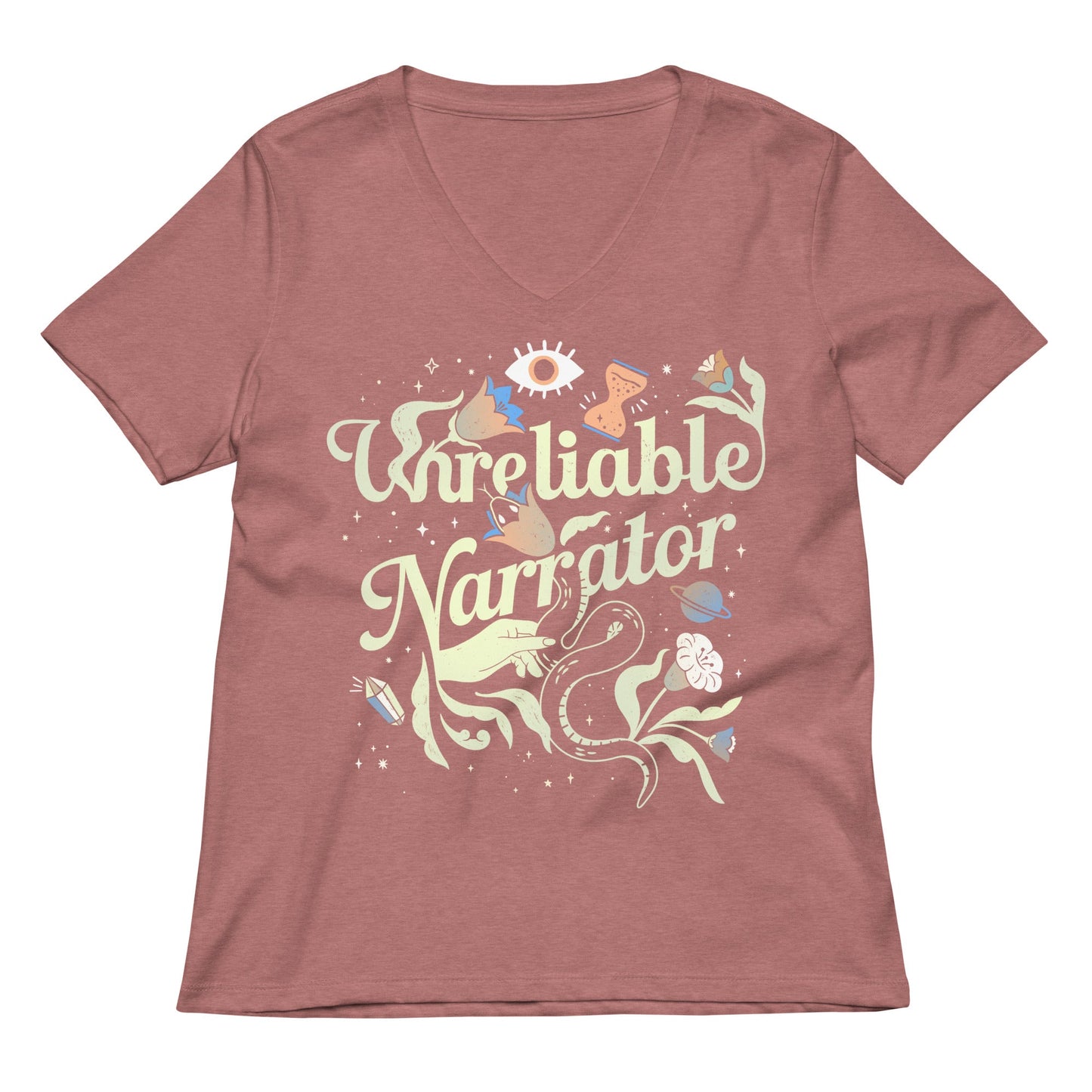 Unreliable Narrator Women's V-Neck Tee