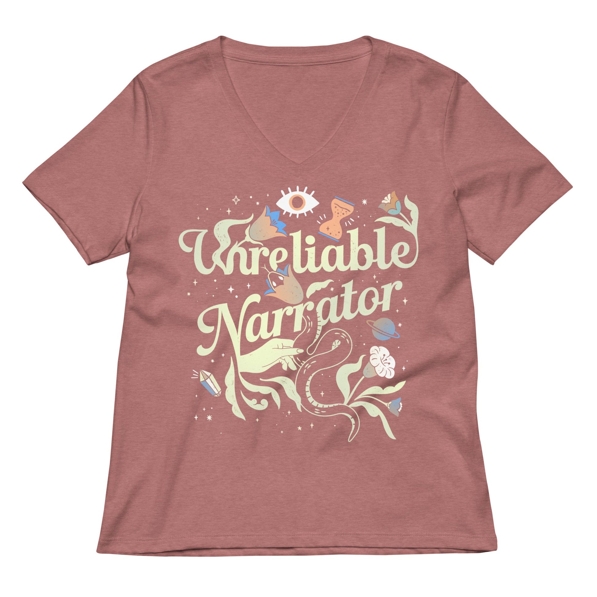 Unreliable Narrator Women's V-Neck Tee