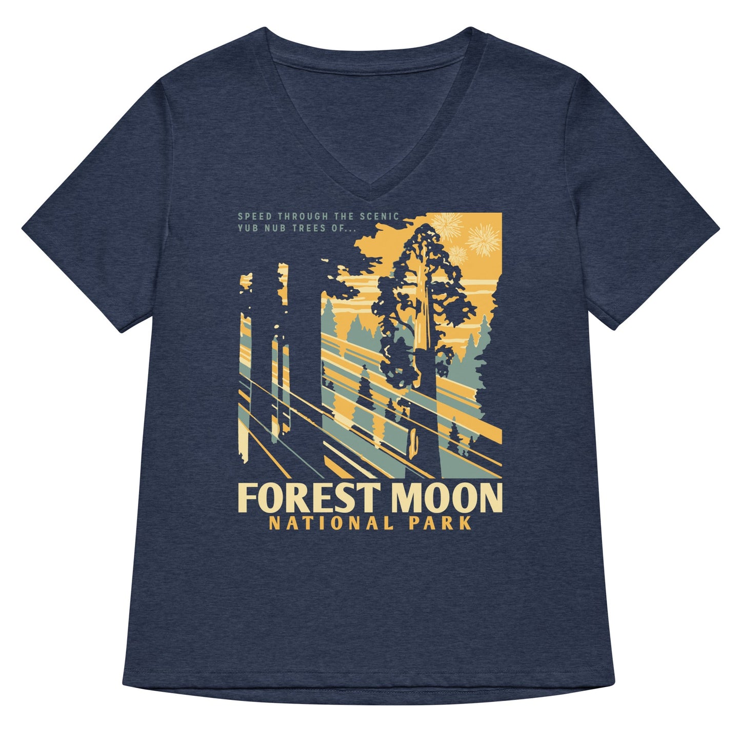 Forest Moon National Park Women's V-Neck Tee