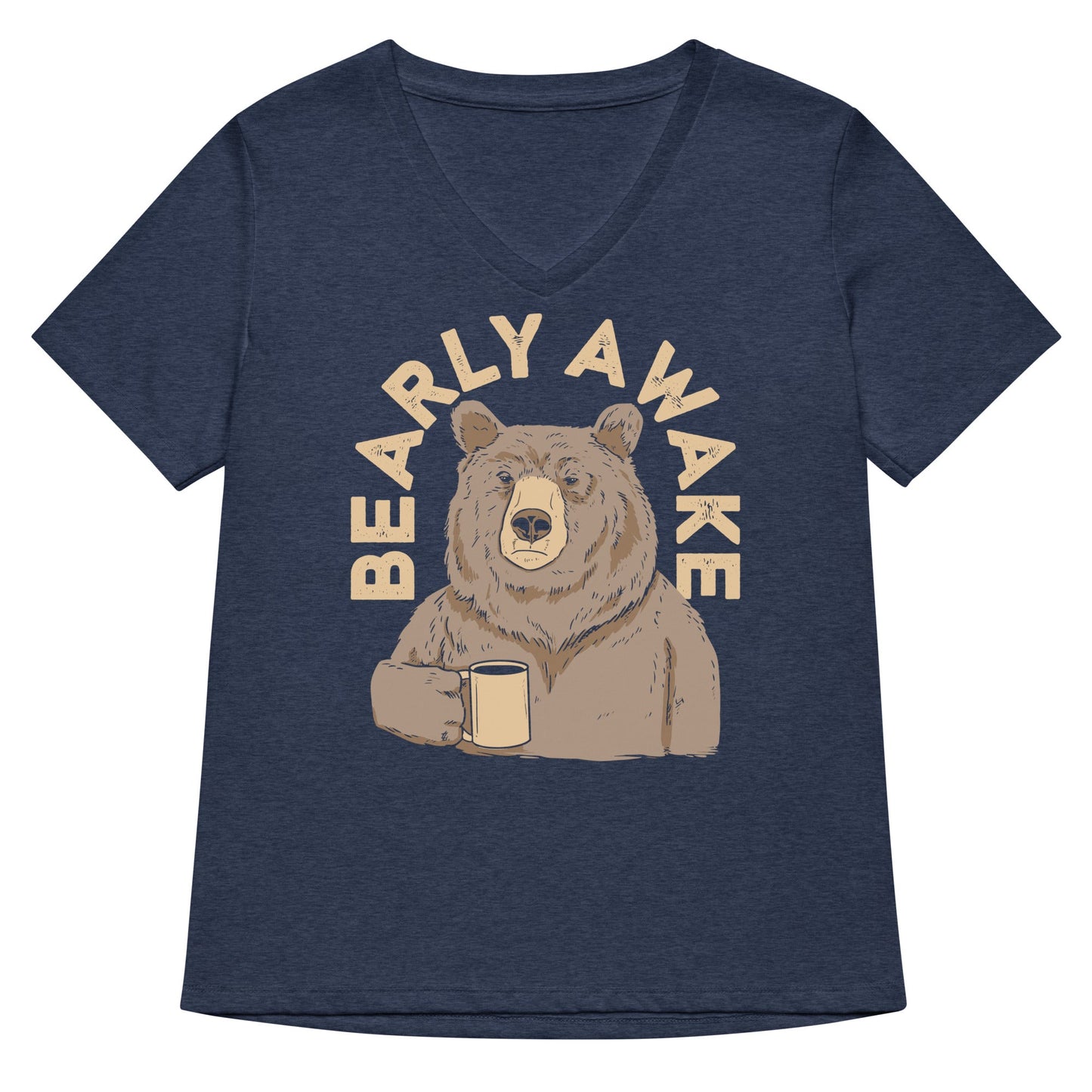 Bearly Awake Women's V-Neck Tee