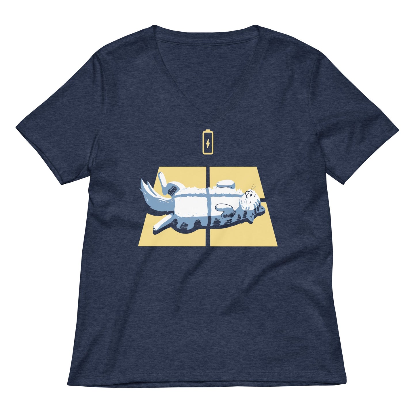 Solar Charging Women's V-Neck Tee